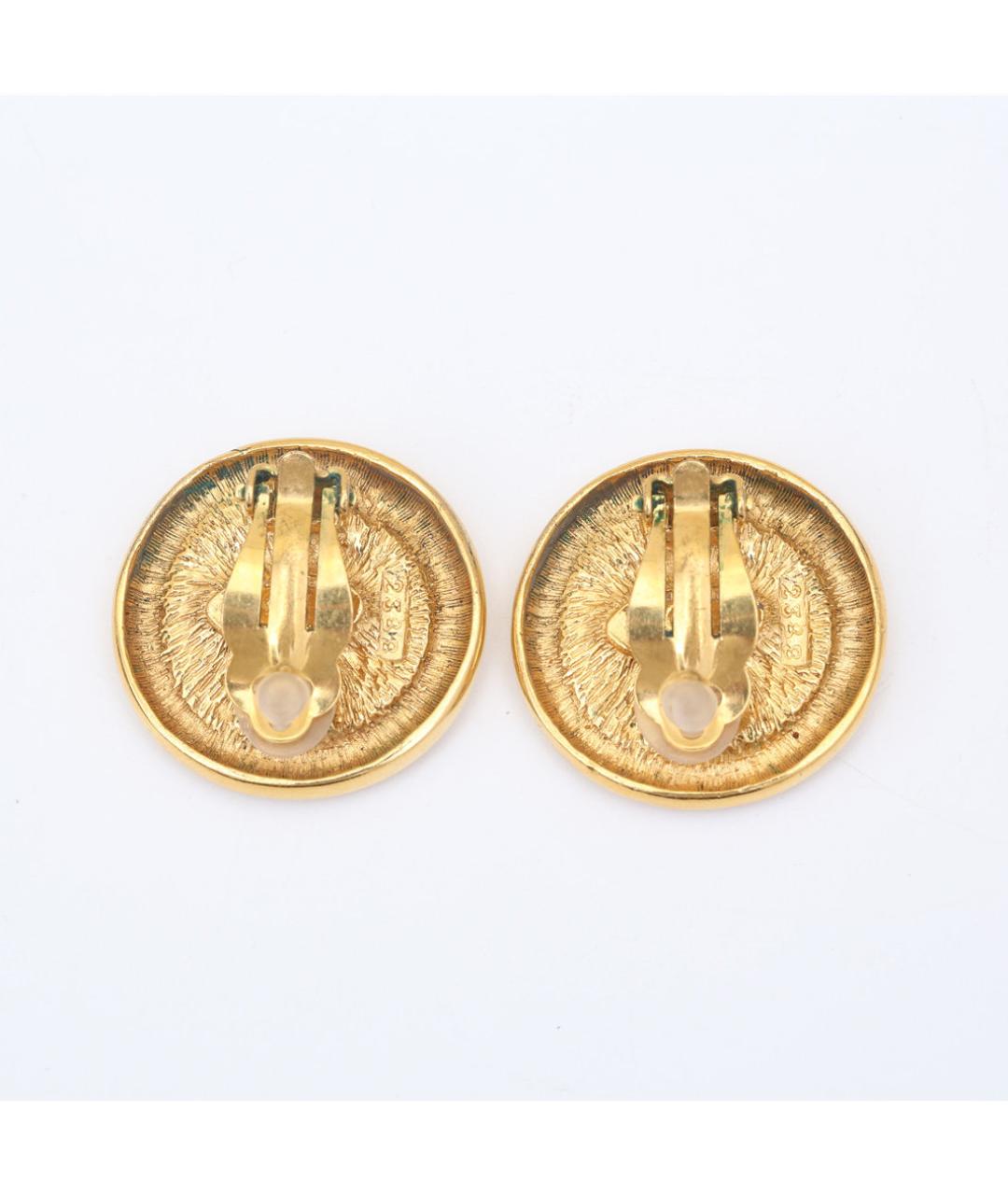 CHANEL Золотые металлические клипсы, фото 6