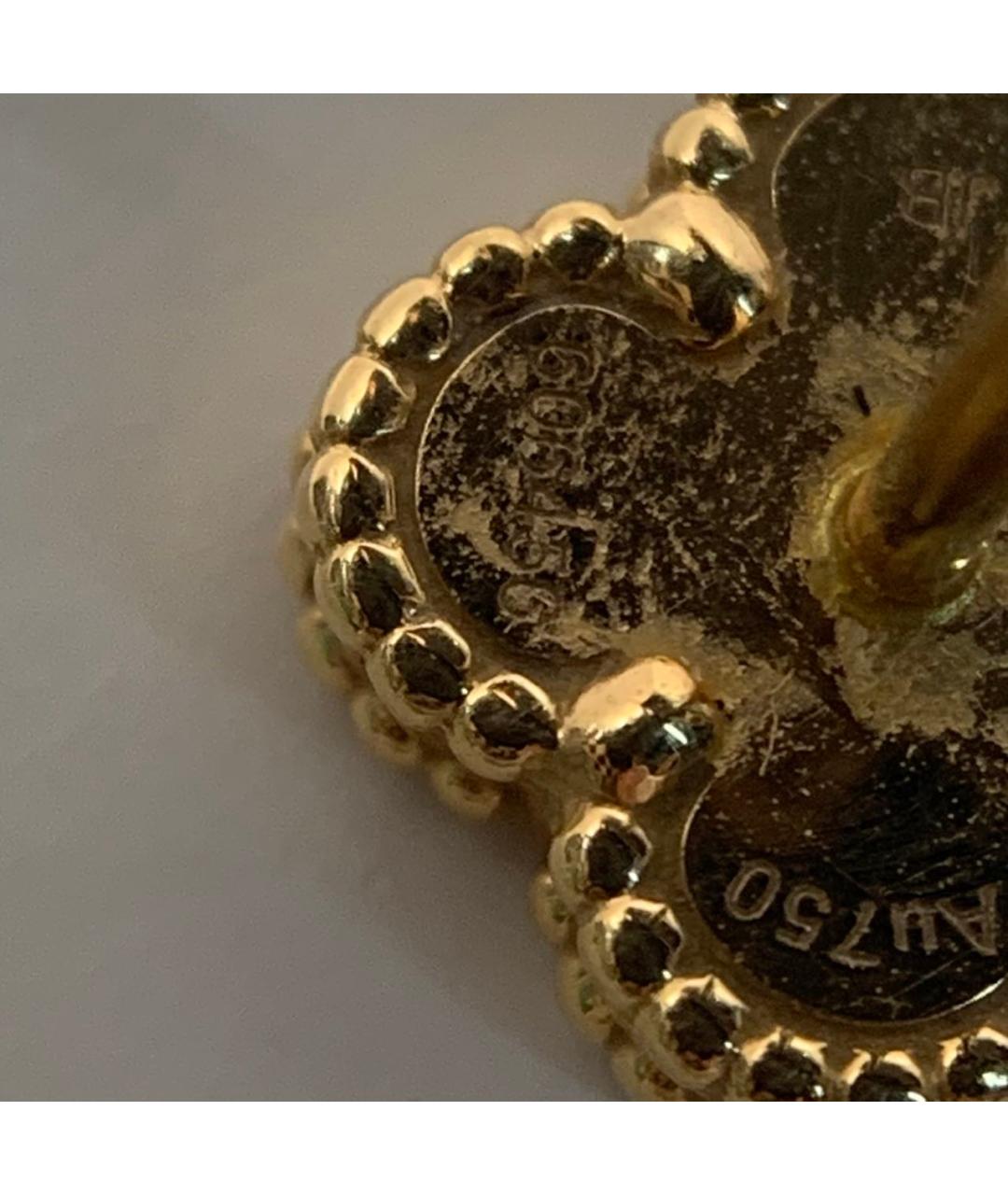 VAN CLEEF & ARPELS Бордовые серьги из розового золота, фото 9