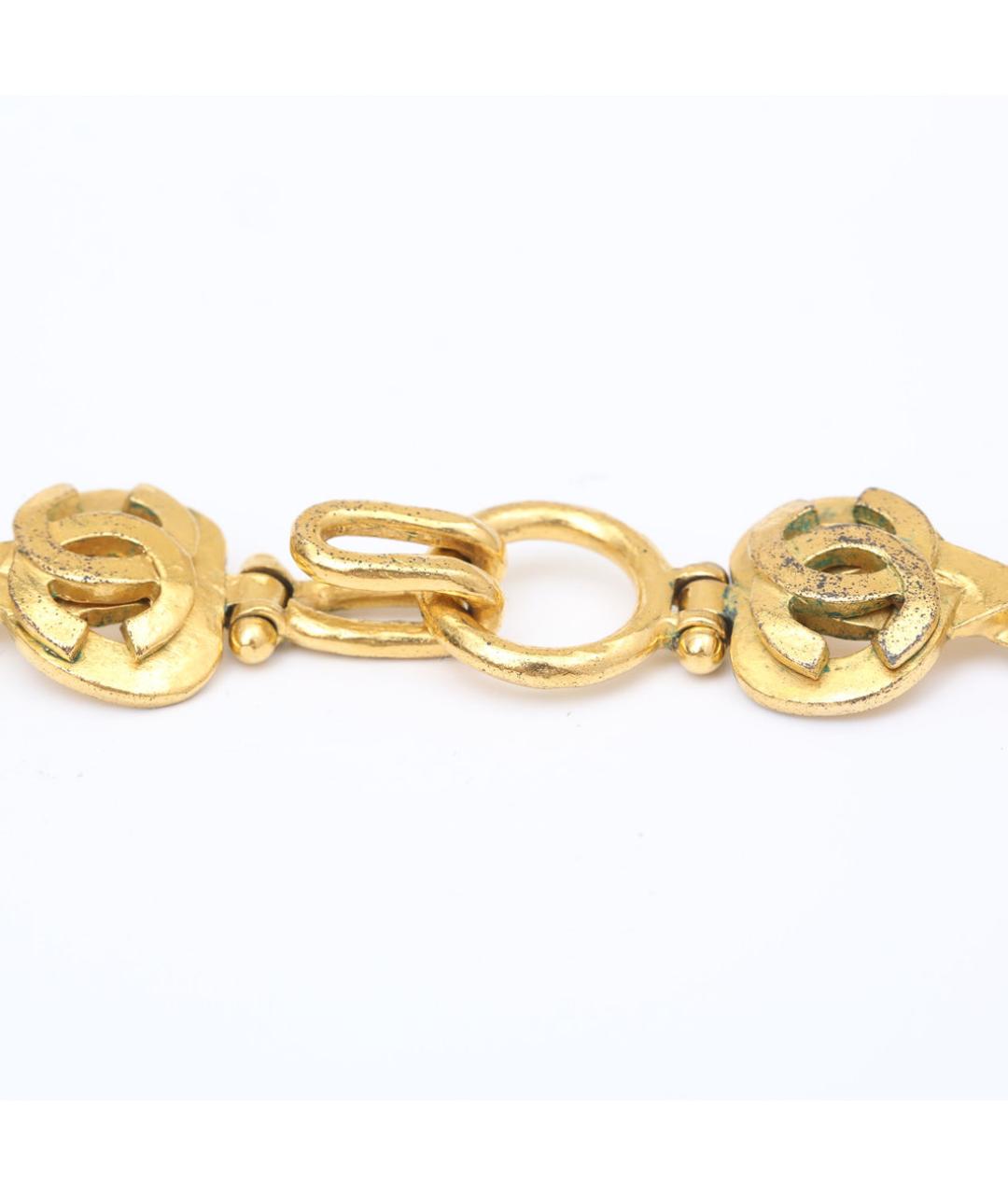 CHANEL Золотое металлическое колье, фото 6