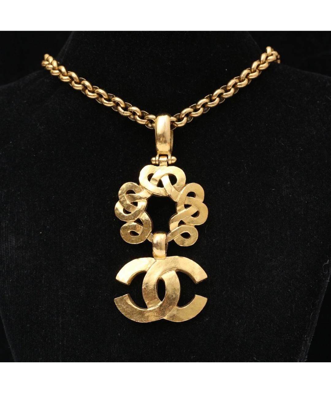 CHANEL Золотое металлическое колье, фото 2