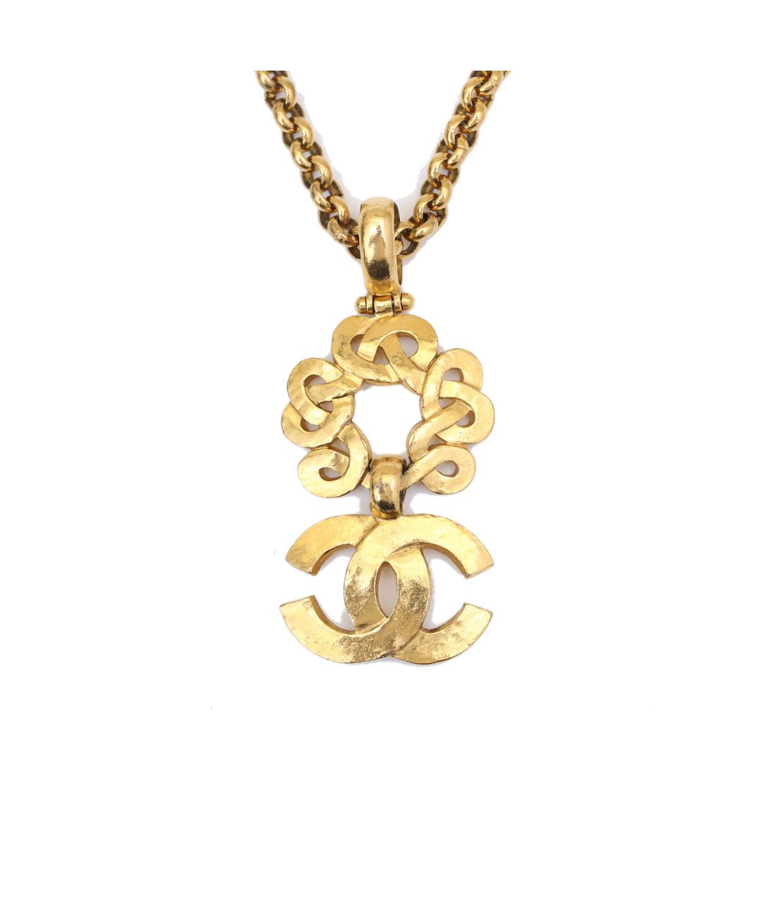CHANEL Золотое металлическое колье, фото 1