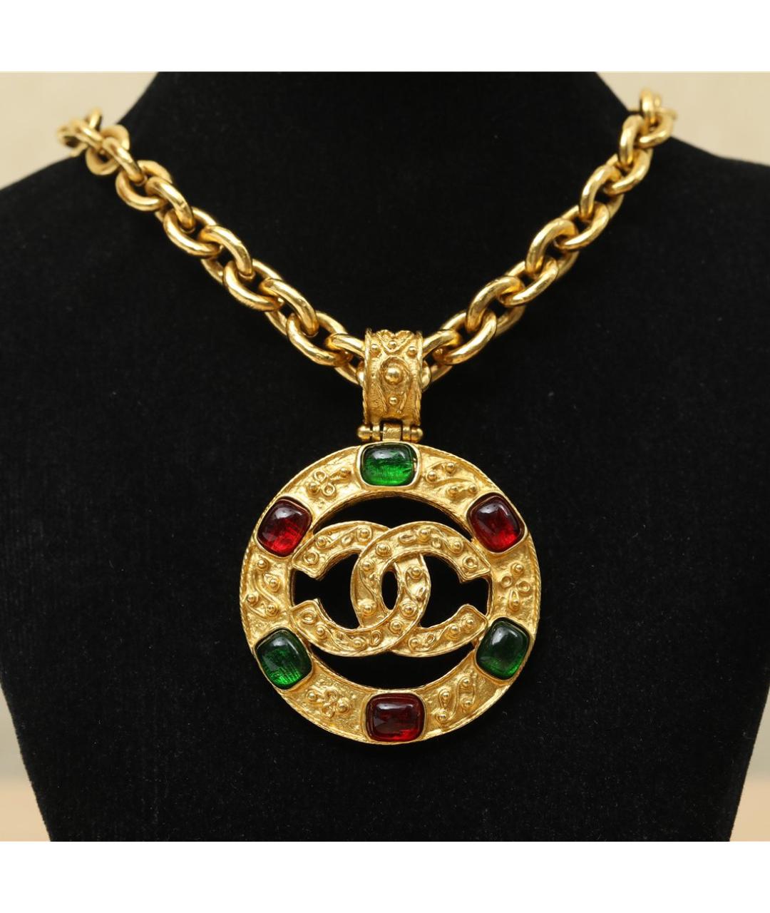 CHANEL Золотое металлическое колье, фото 2