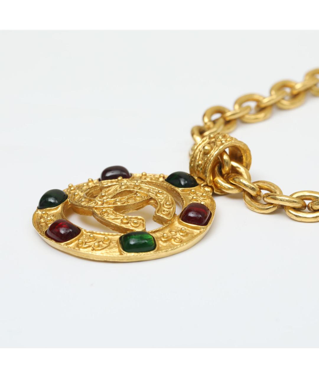 CHANEL Золотое металлическое колье, фото 4