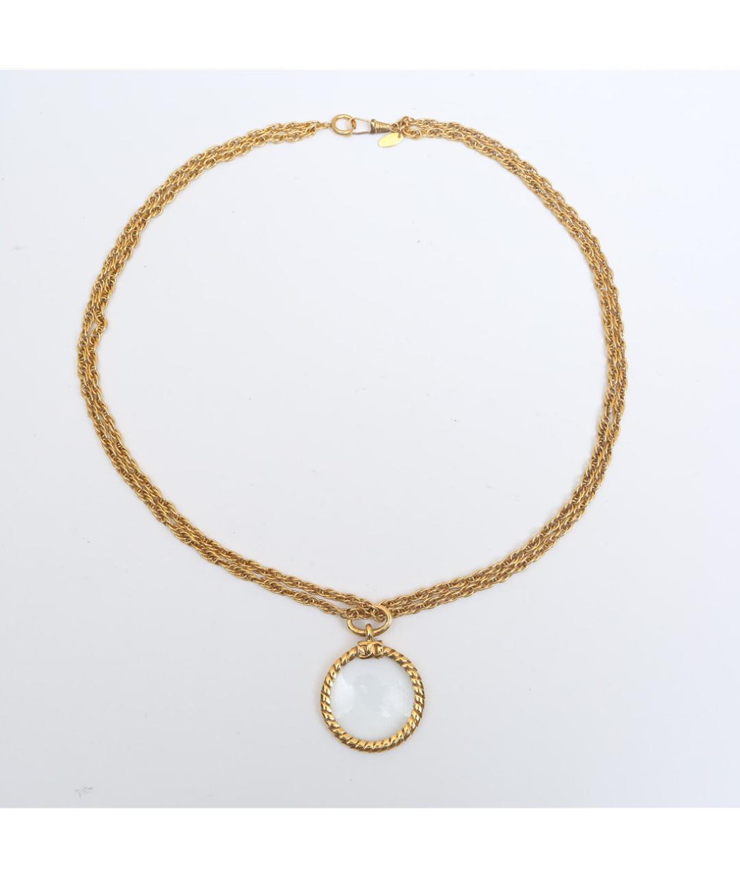 CHANEL Золотое металлическое колье, фото 7