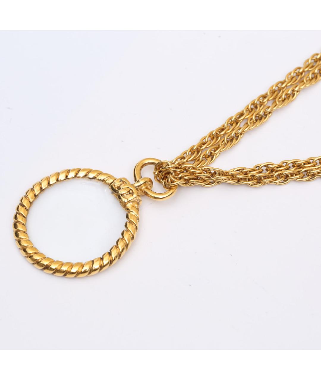 CHANEL Золотое металлическое колье, фото 5