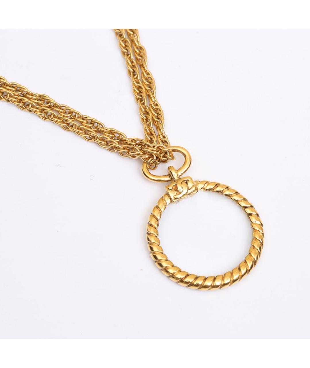 CHANEL Золотое металлическое колье, фото 6
