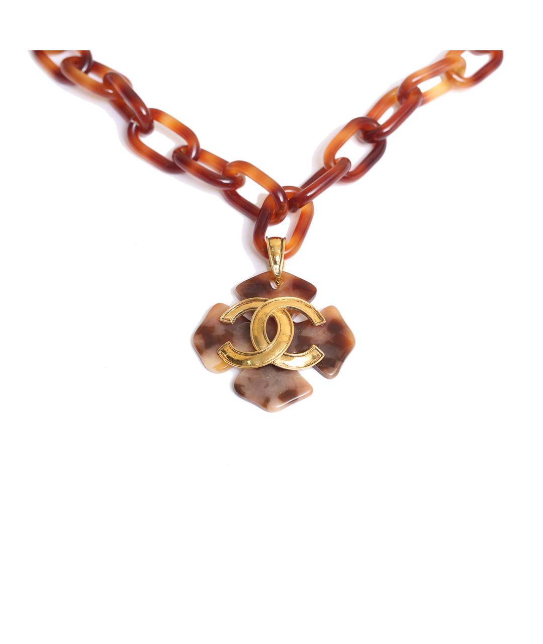 CHANEL Коричневое колье, фото 1