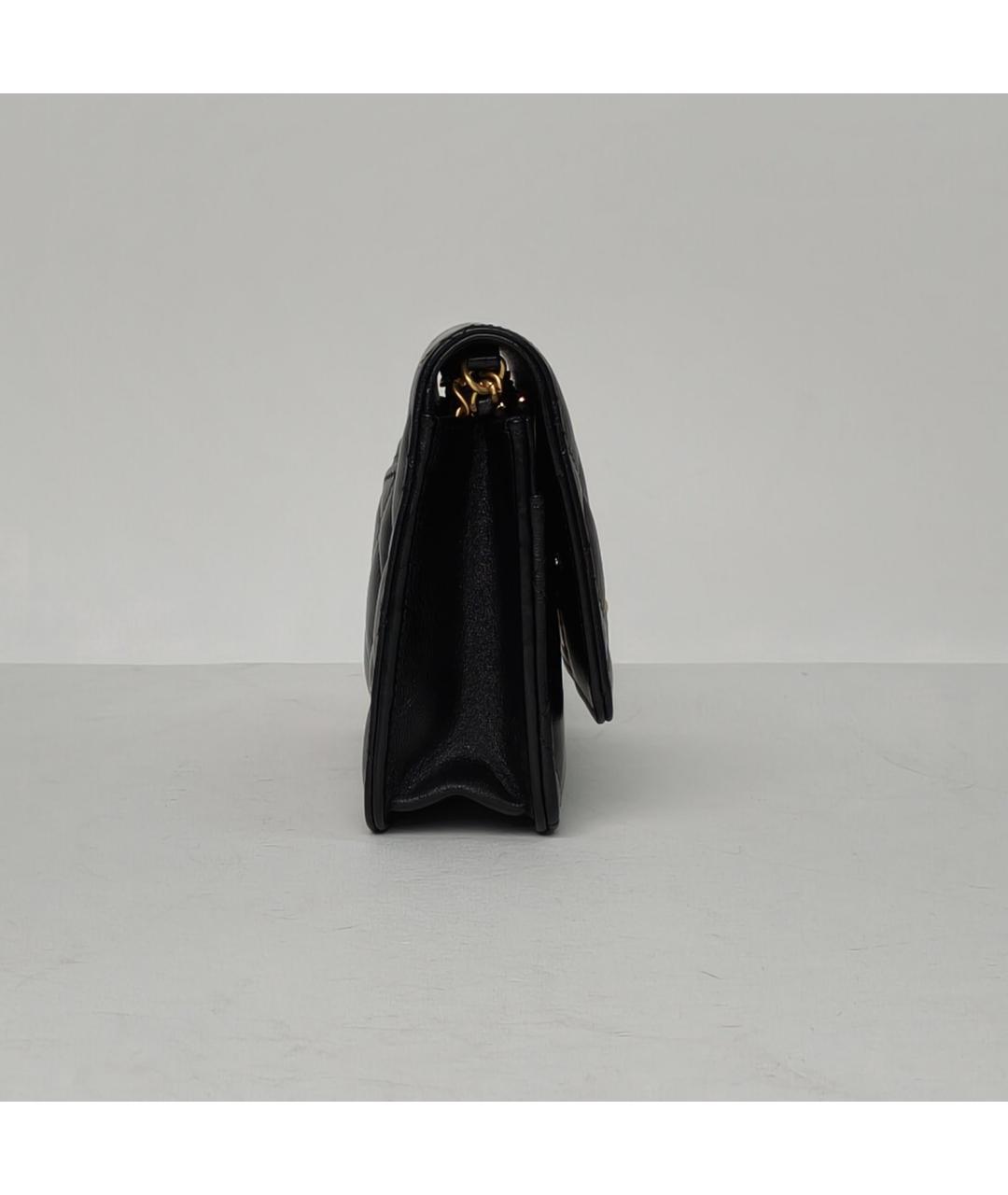 CHANEL Черная кожаная сумка через плечо, фото 5