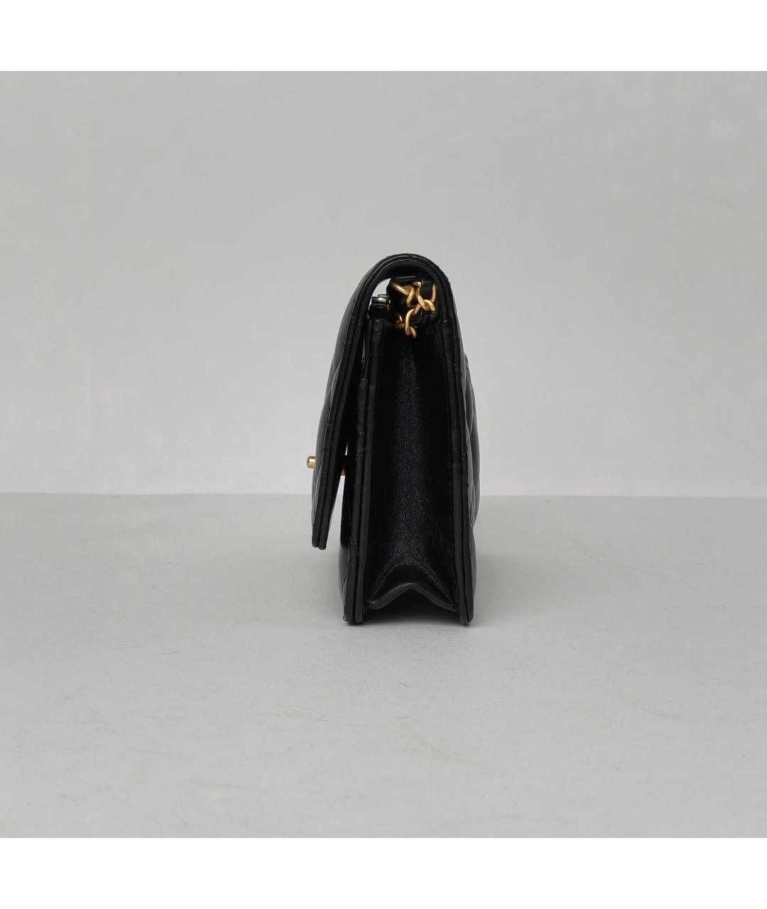 CHANEL Черная кожаная сумка через плечо, фото 3