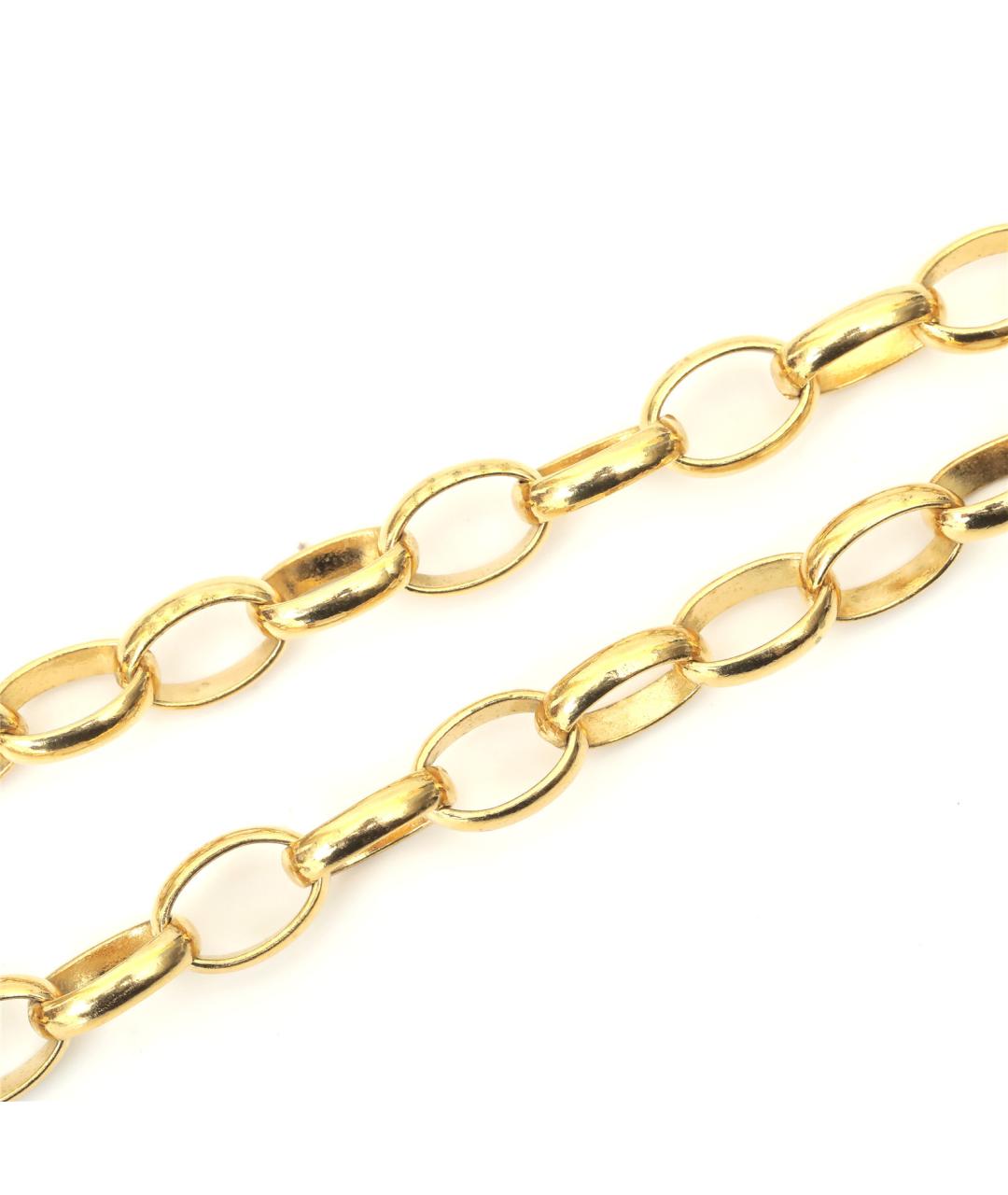 CHANEL Золотое металлическое колье, фото 3