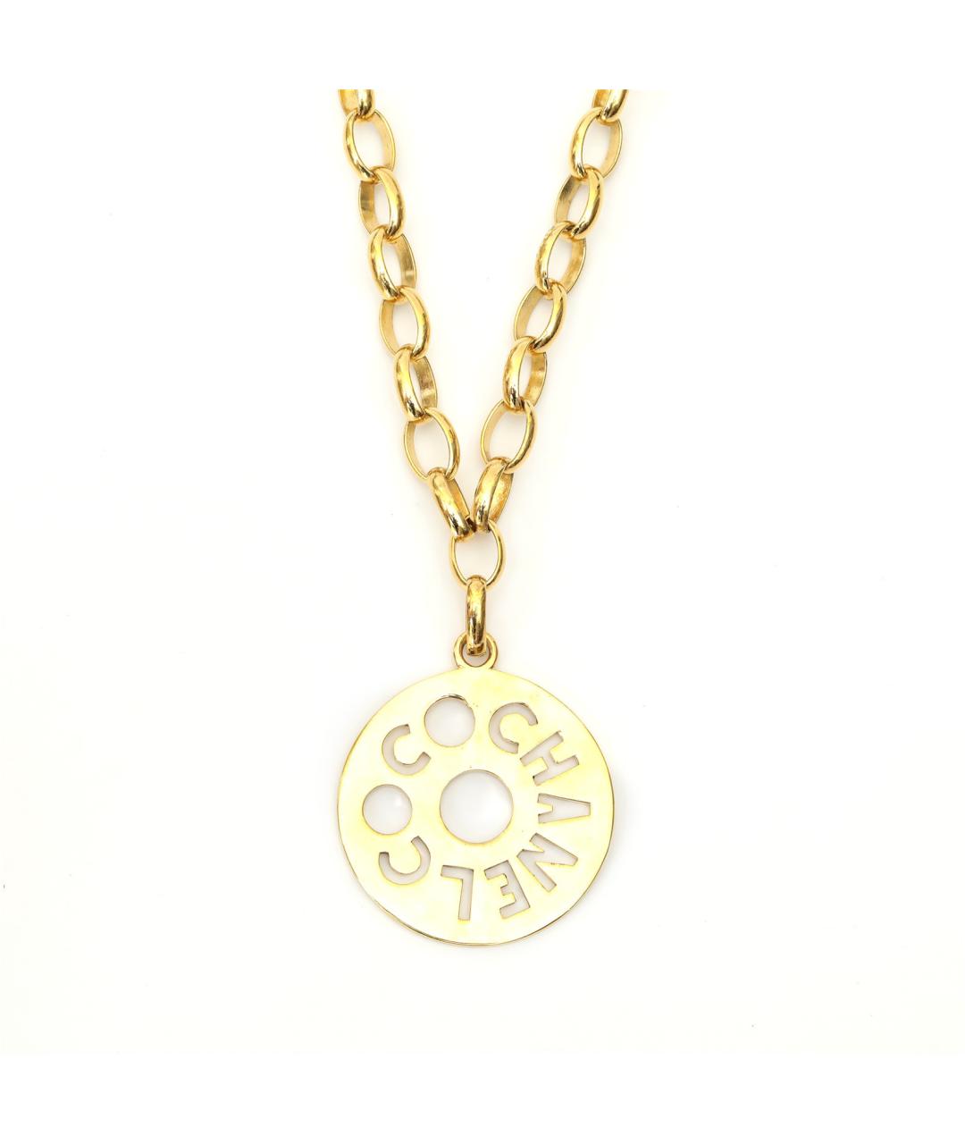 CHANEL Золотое металлическое колье, фото 1