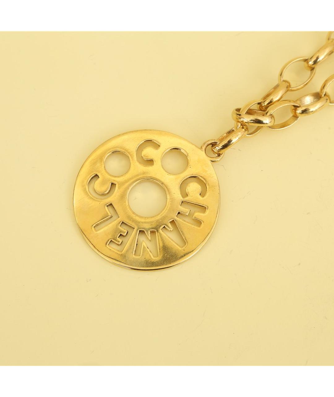 CHANEL Золотое металлическое колье, фото 9