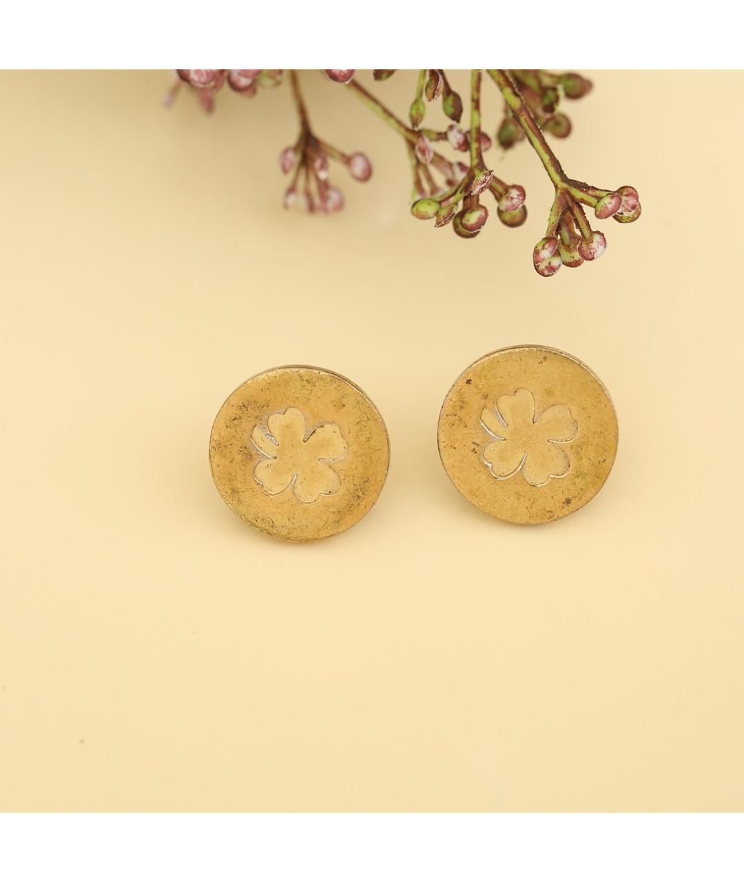 CHANEL Золотые металлические клипсы, фото 6