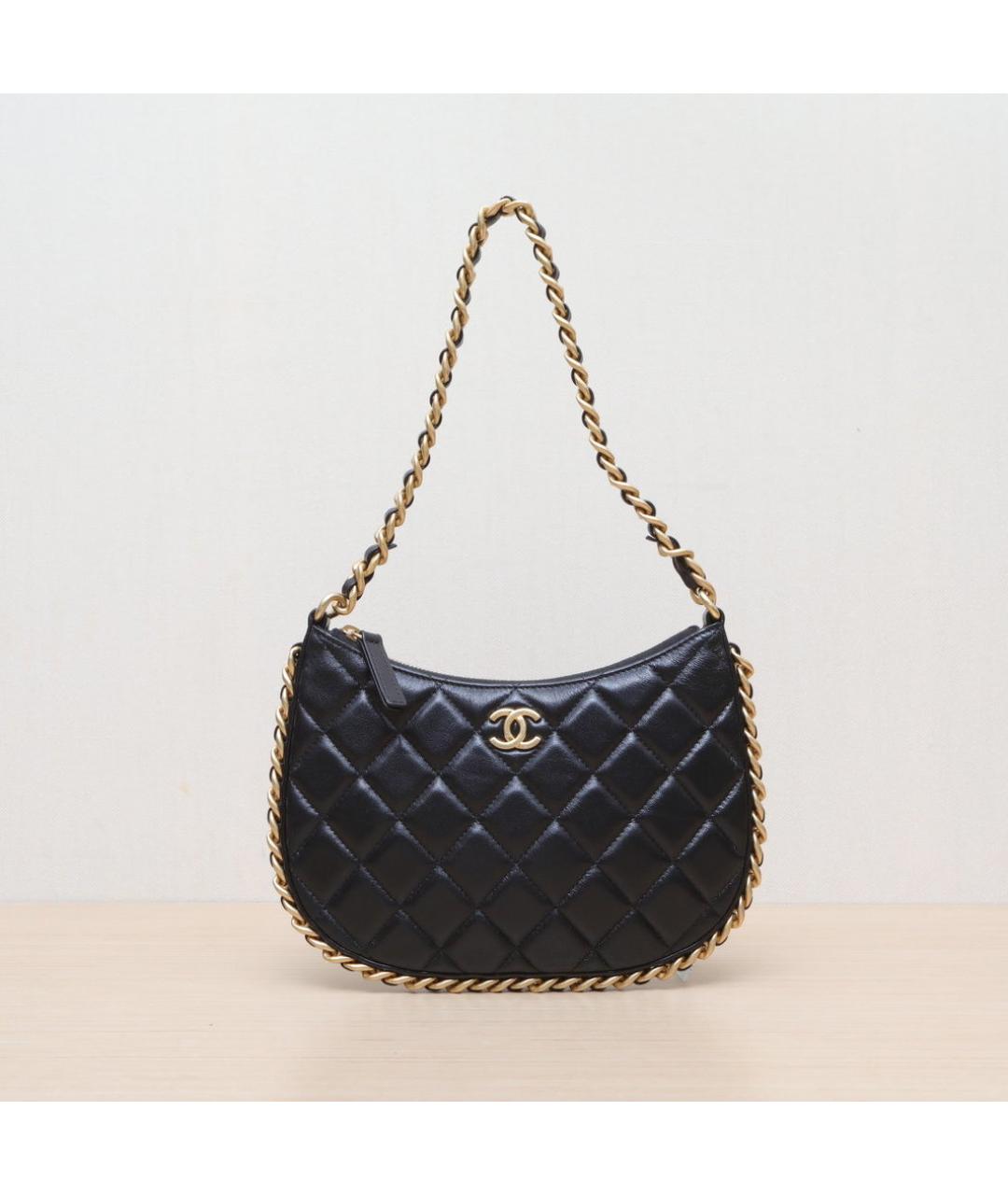 CHANEL Черная сумка через плечо, фото 3