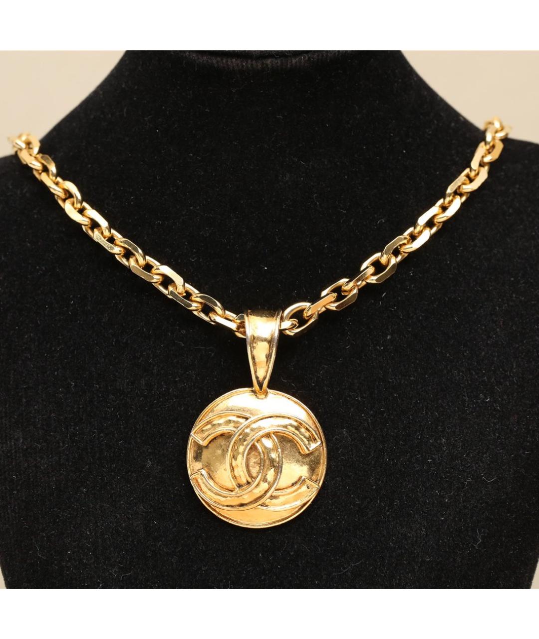 CHANEL Золотое металлическое колье, фото 2