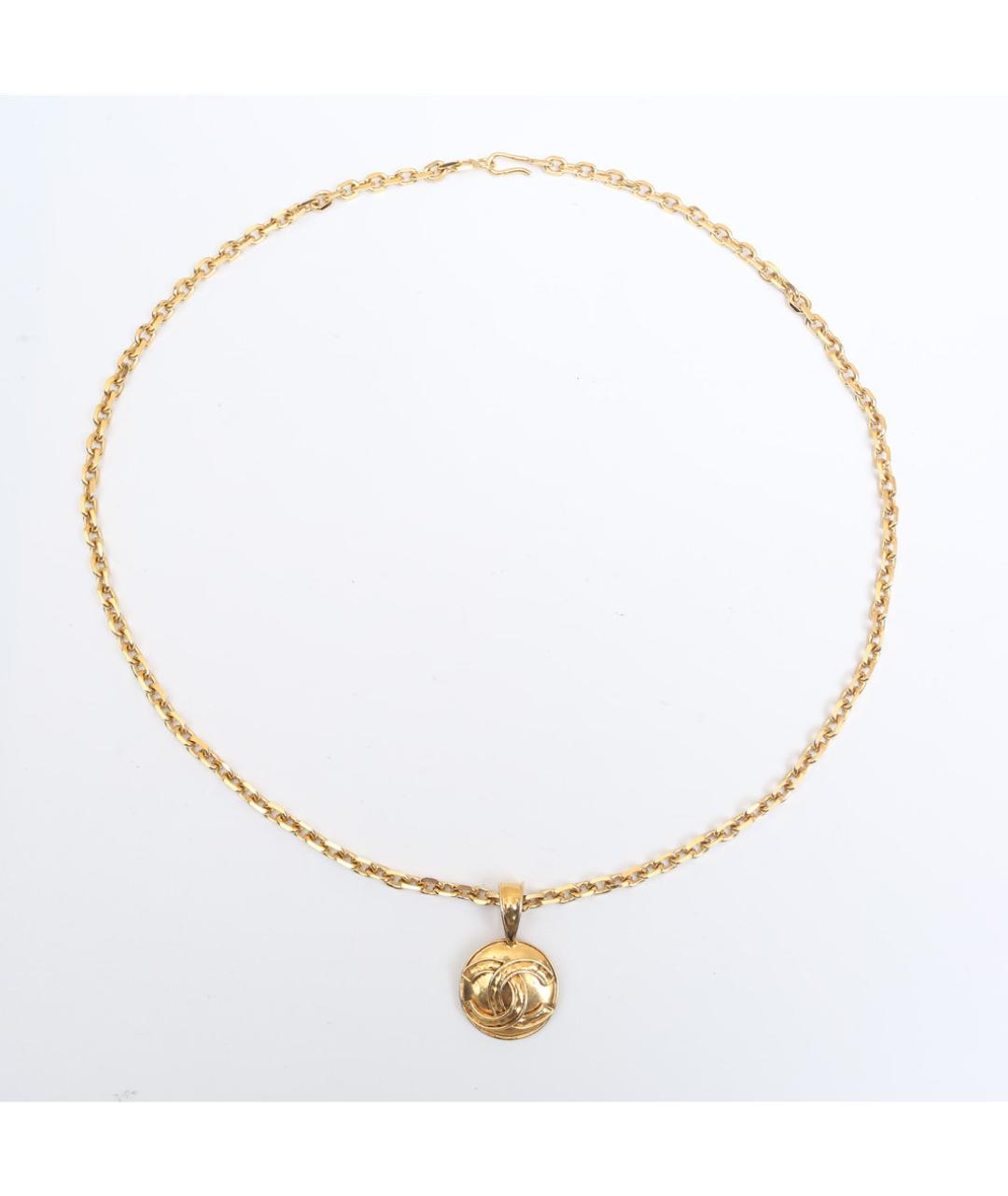 CHANEL Золотое металлическое колье, фото 7