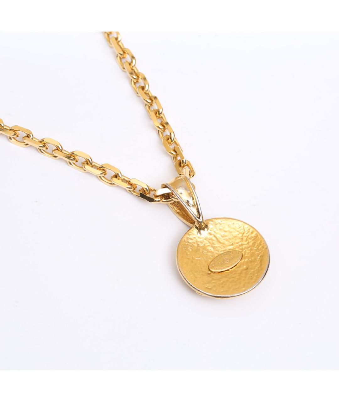 CHANEL Золотое металлическое колье, фото 6