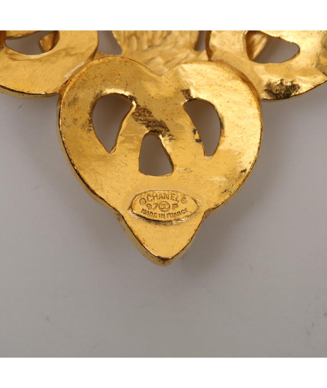 CHANEL Золотая металлическая булавка / брошь, фото 6