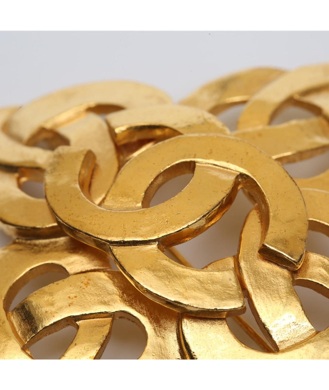 CHANEL Золотая металлическая булавка / брошь, фото 4