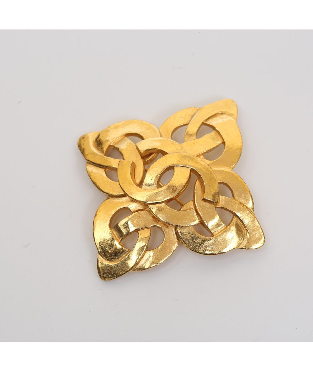 CHANEL Золотая металлическая булавка / брошь, фото 3