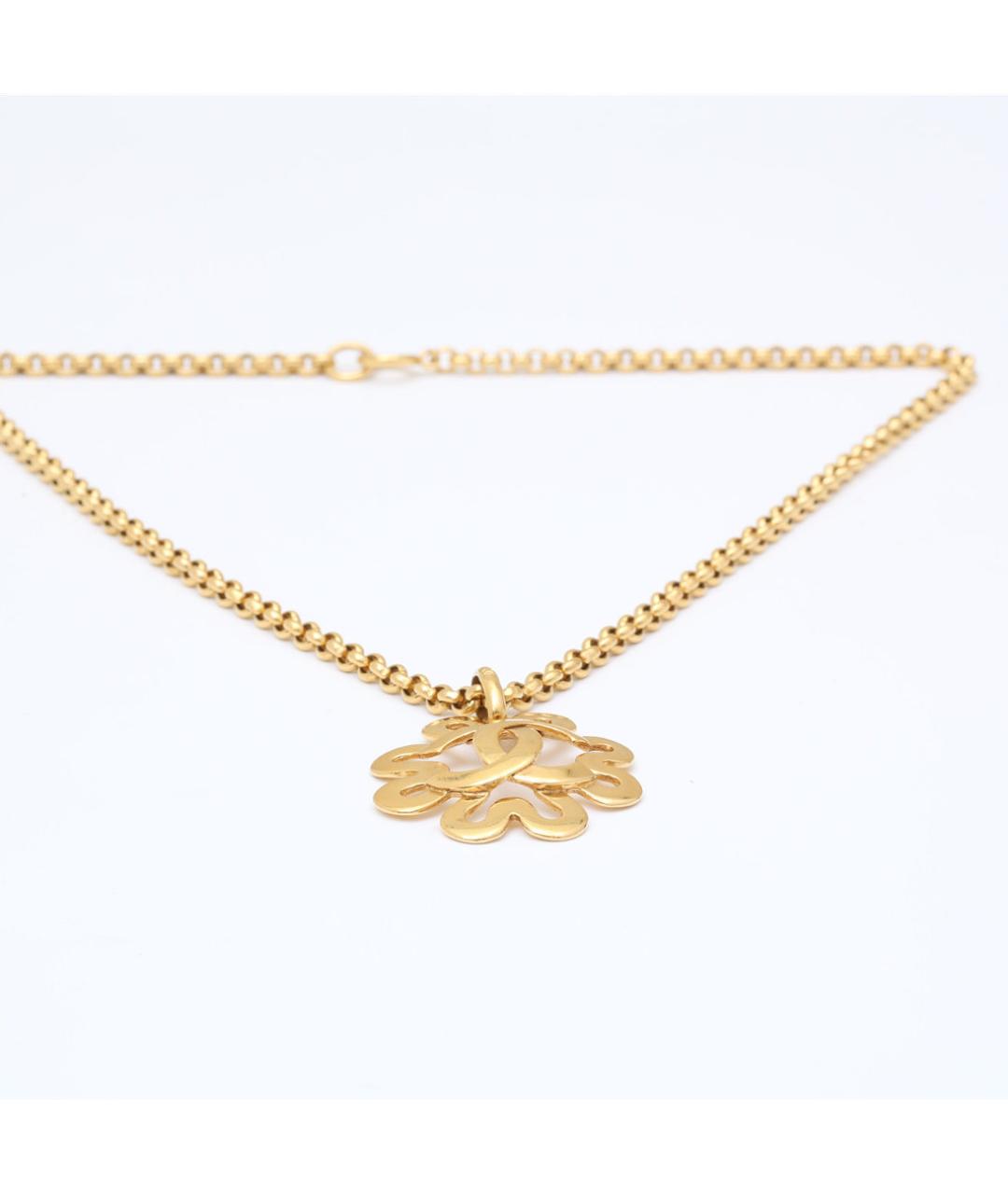 CHANEL Золотое металлическое колье, фото 7