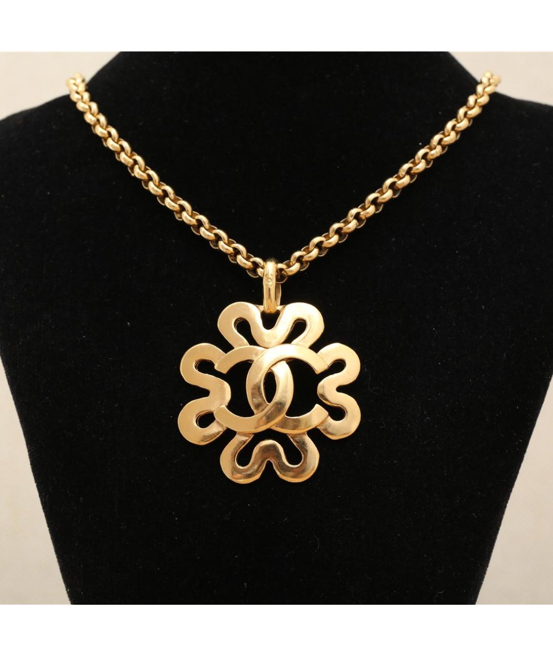 CHANEL Золотое металлическое колье, фото 2