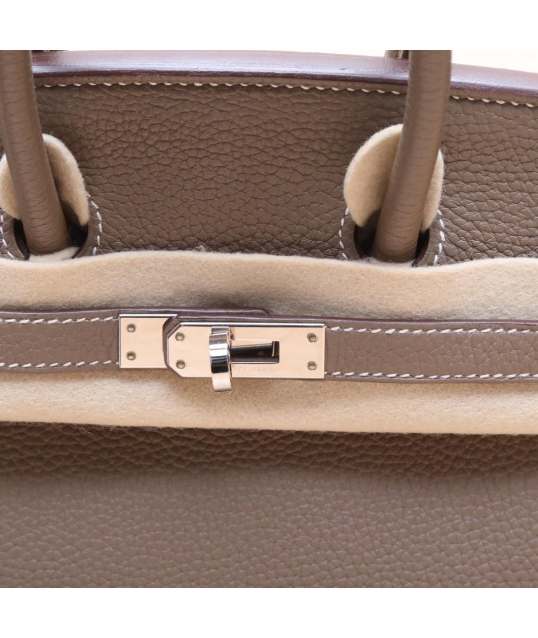 HERMES Серая сумка с короткими ручками, фото 8