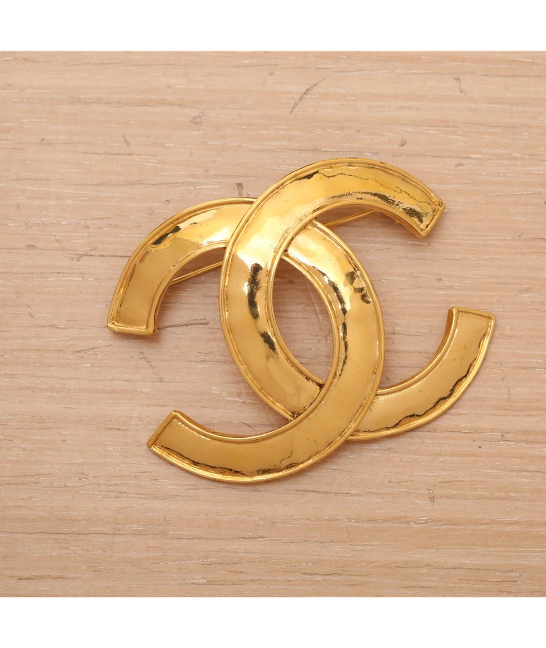 CHANEL Золотая металлическая булавка / брошь, фото 6