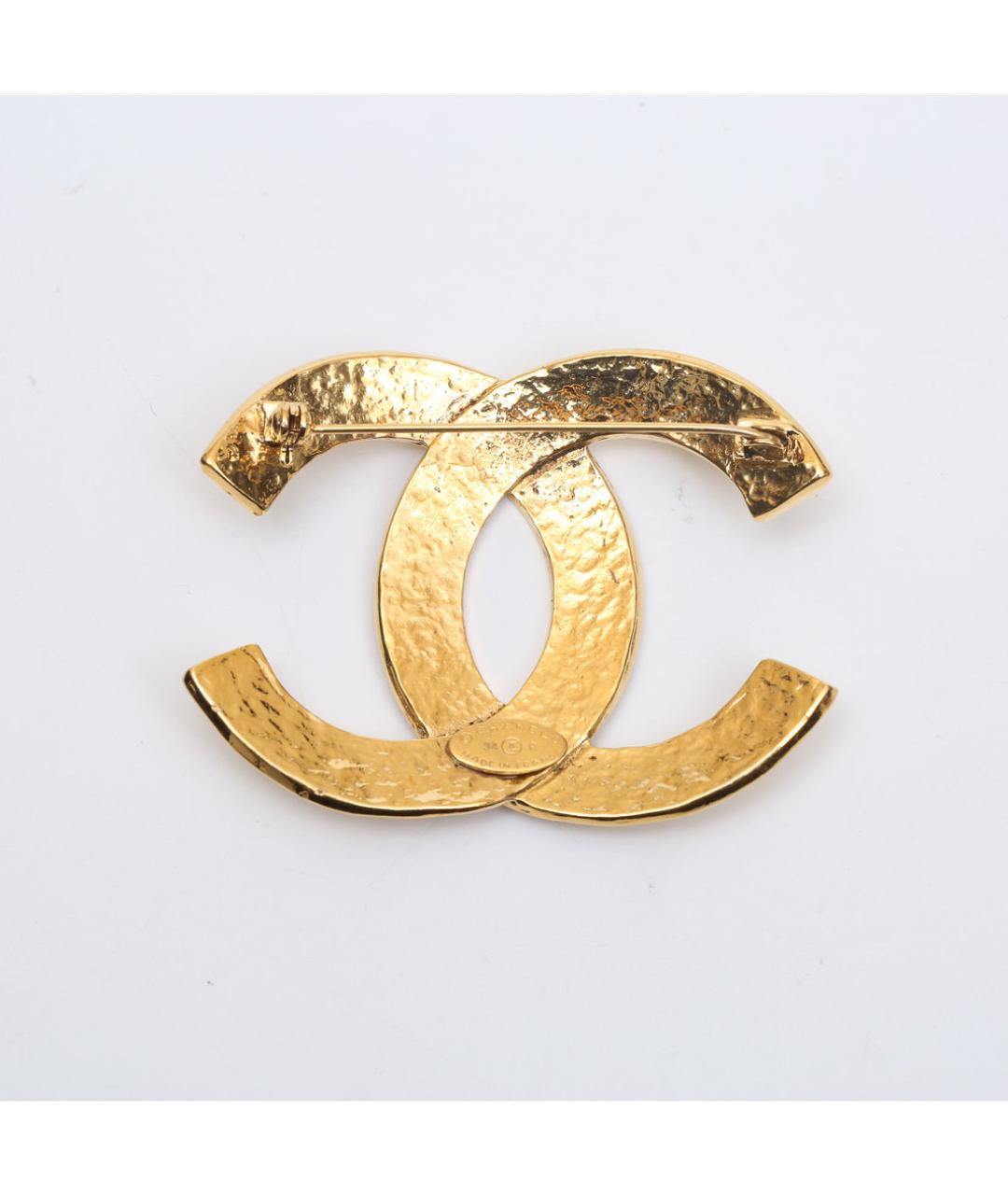 CHANEL Золотая металлическая булавка / брошь, фото 4