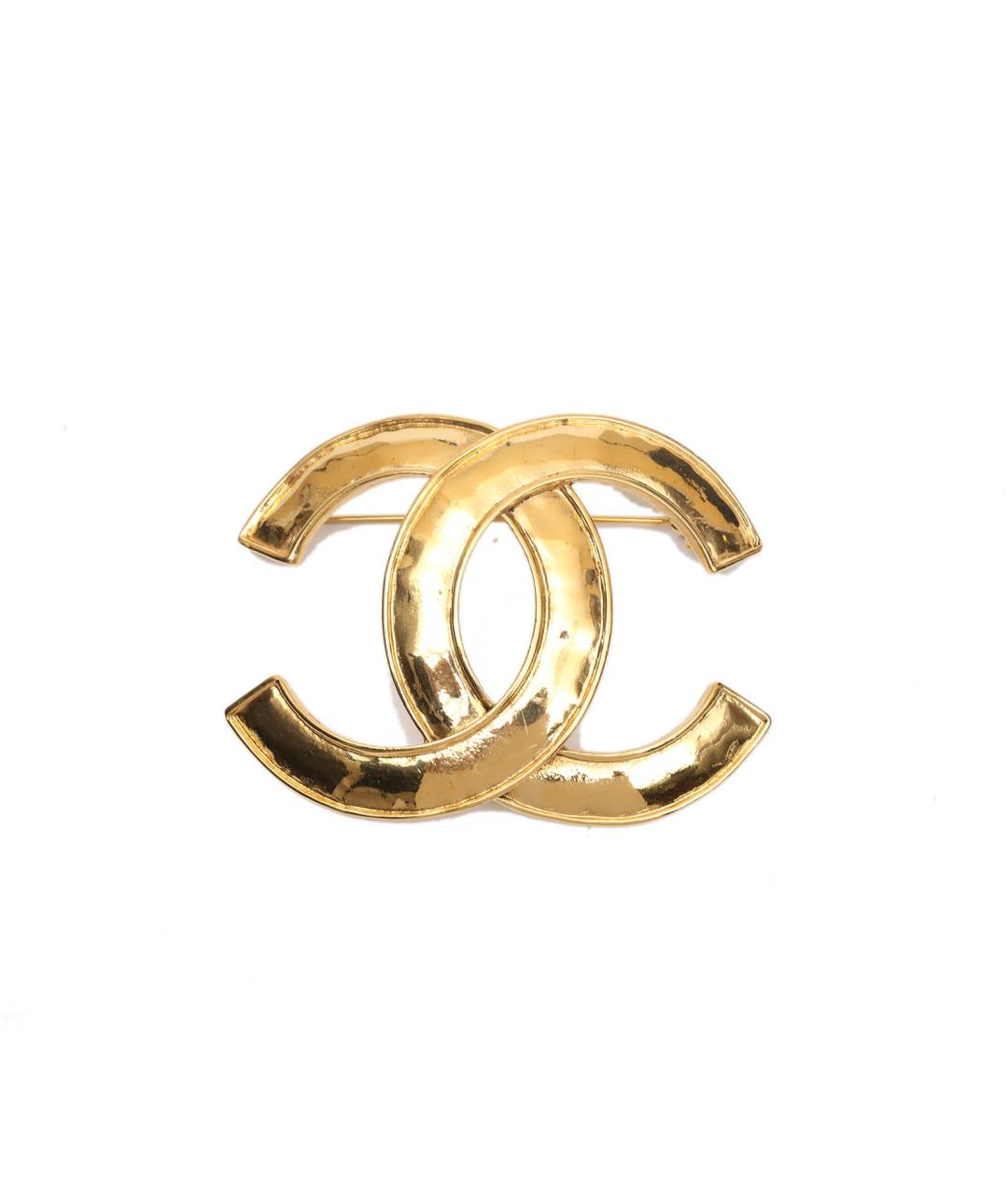 CHANEL Золотая металлическая булавка / брошь, фото 1
