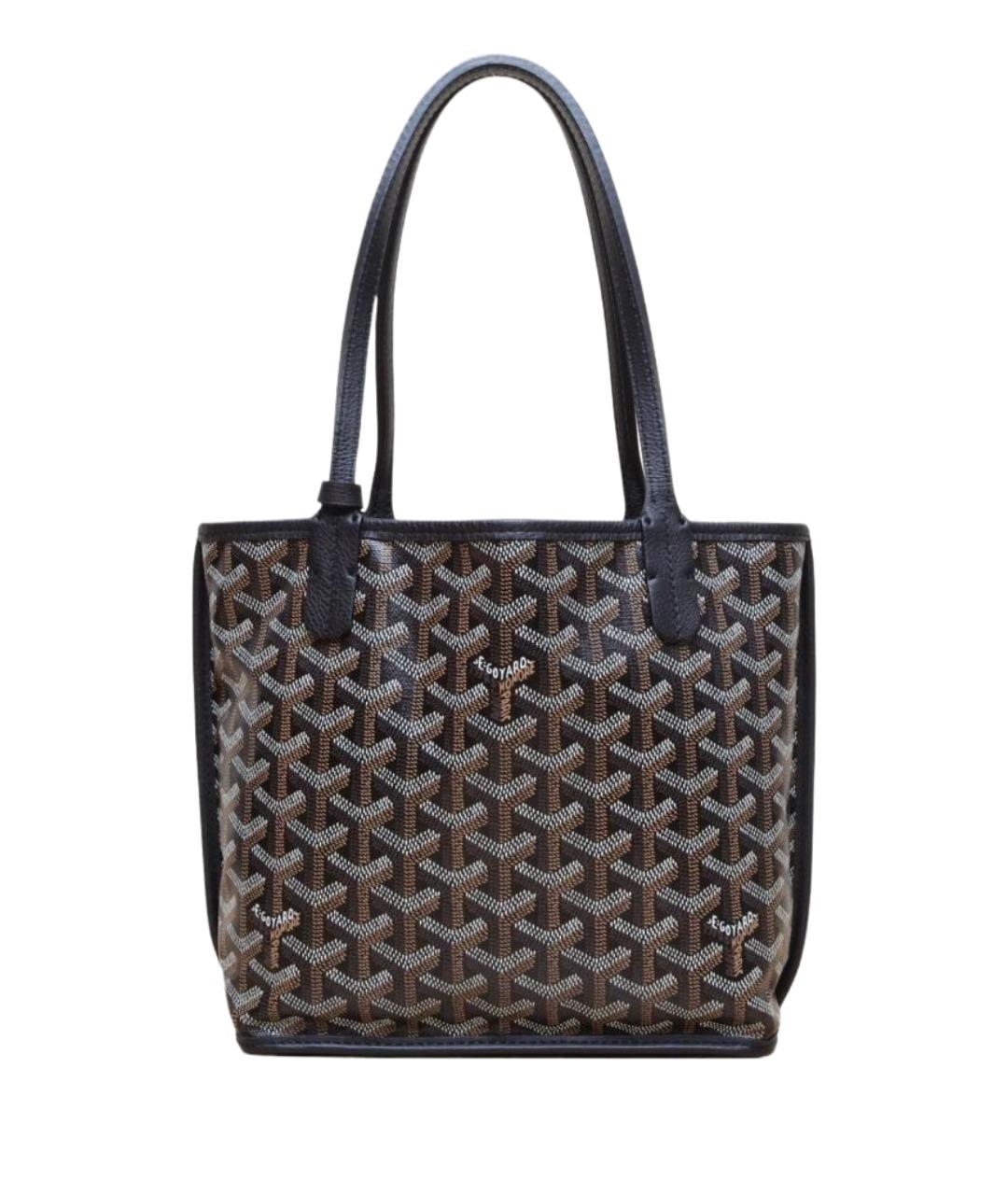GOYARD Черная кожаная сумка тоут, фото 1