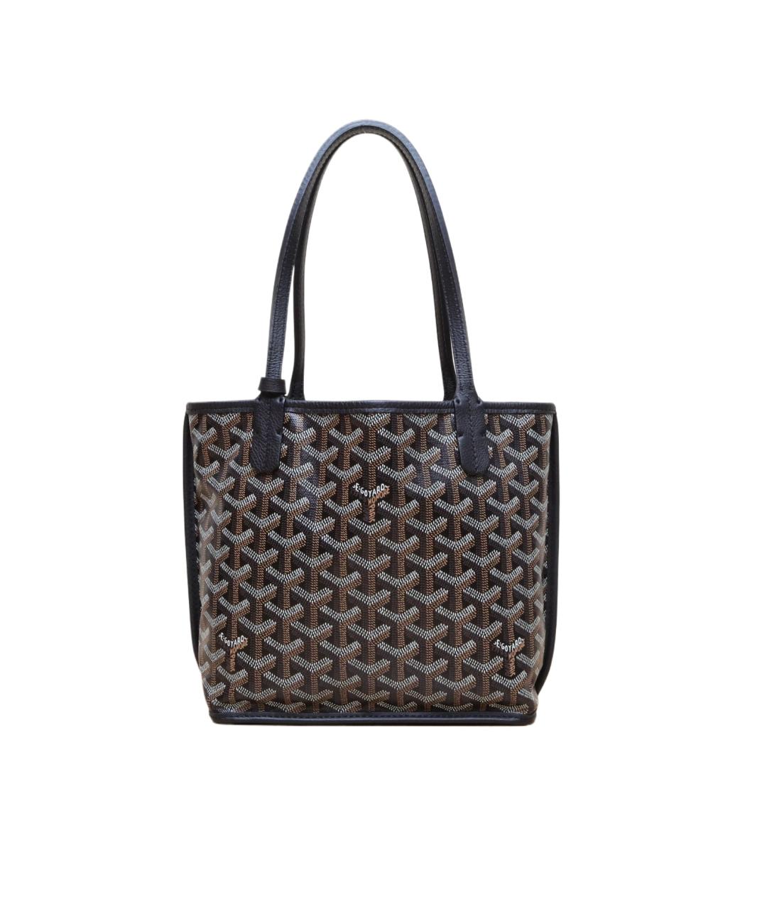 GOYARD Черная кожаная сумка тоут, фото 10
