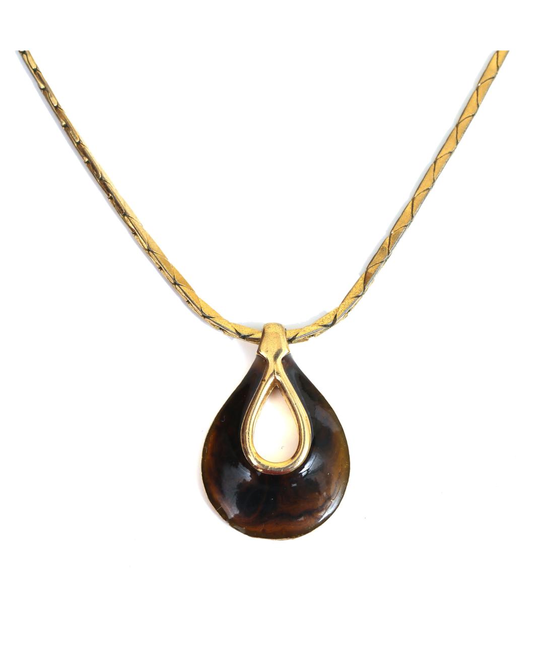 GIVENCHY Коричневое металлическое колье, фото 1