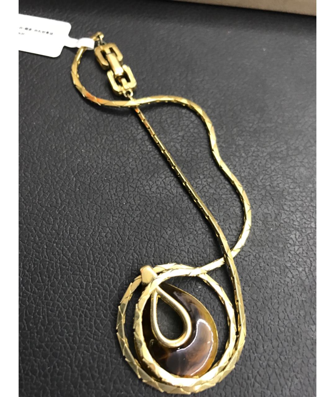 GIVENCHY Коричневое металлическое колье, фото 7