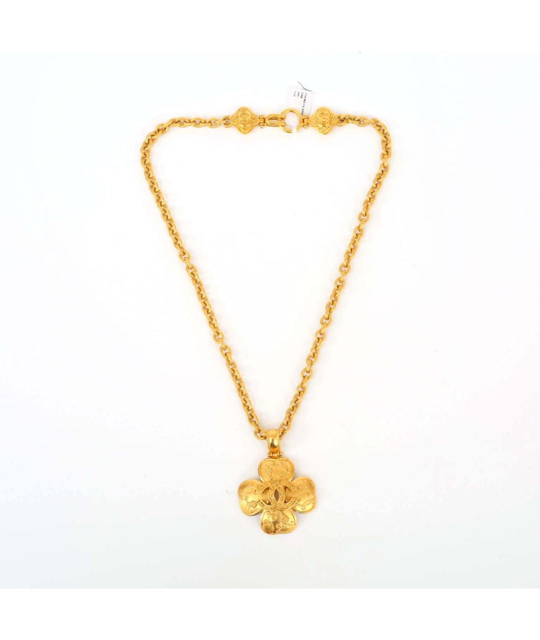 CHANEL Золотое металлическое колье, фото 7