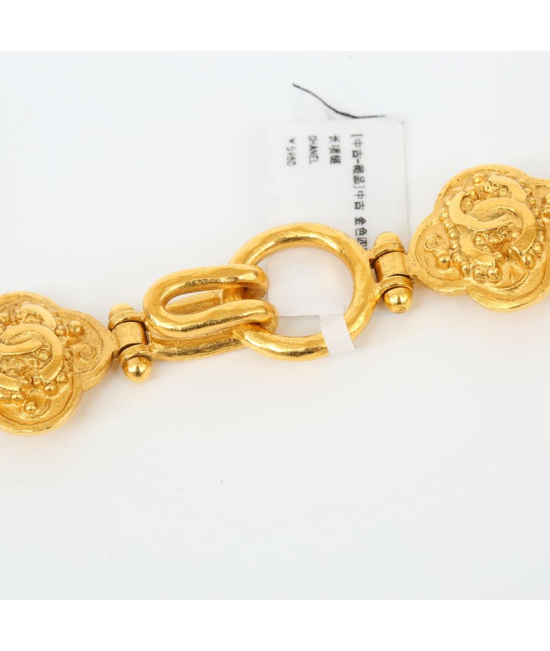 CHANEL Золотое металлическое колье, фото 2