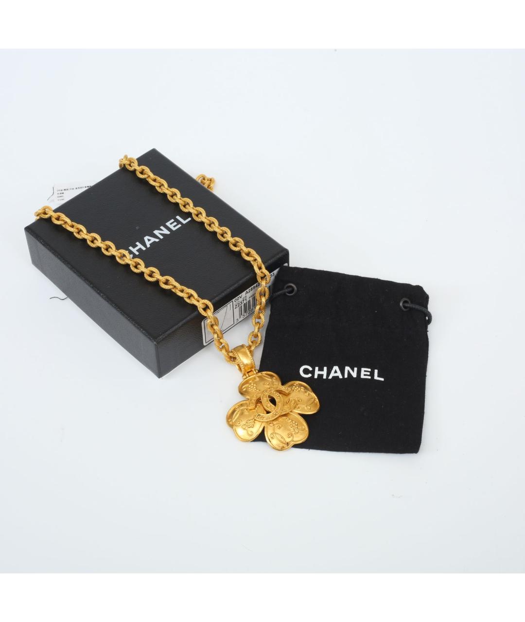 CHANEL Золотое металлическое колье, фото 5