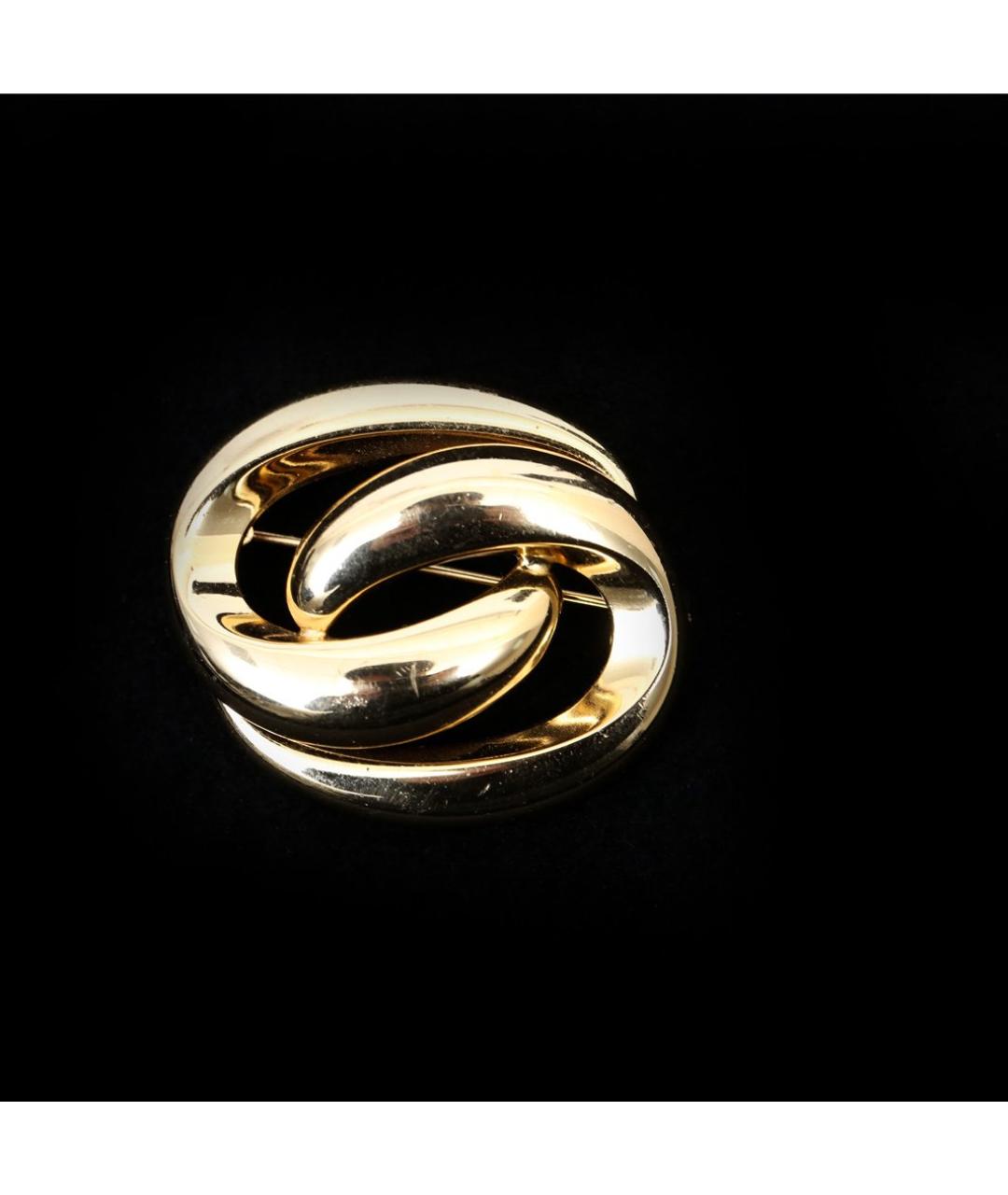 CHRISTIAN DIOR Золотые металлические клипсы, фото 3