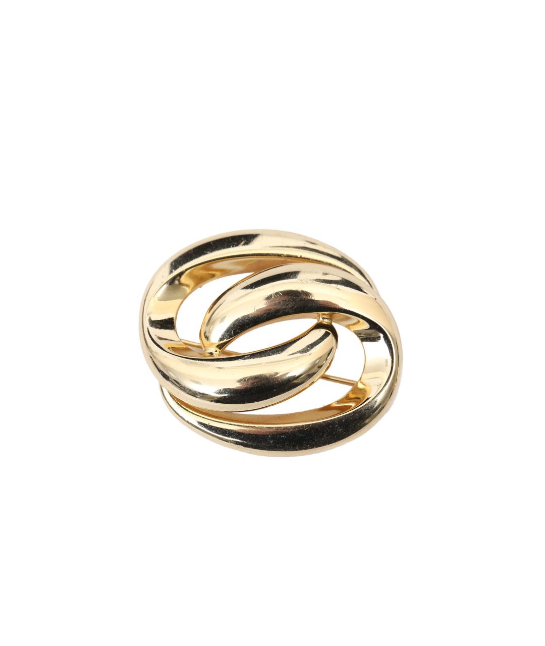 CHRISTIAN DIOR Золотые металлические клипсы, фото 9