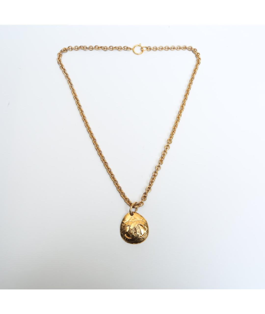 CHANEL Золотое металлическое колье, фото 5
