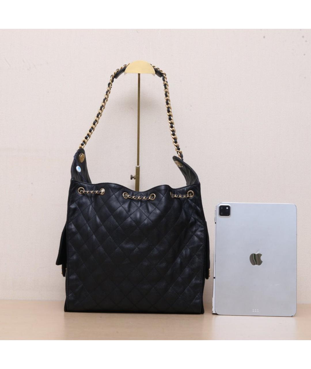CHANEL Черная сумка через плечо, фото 7