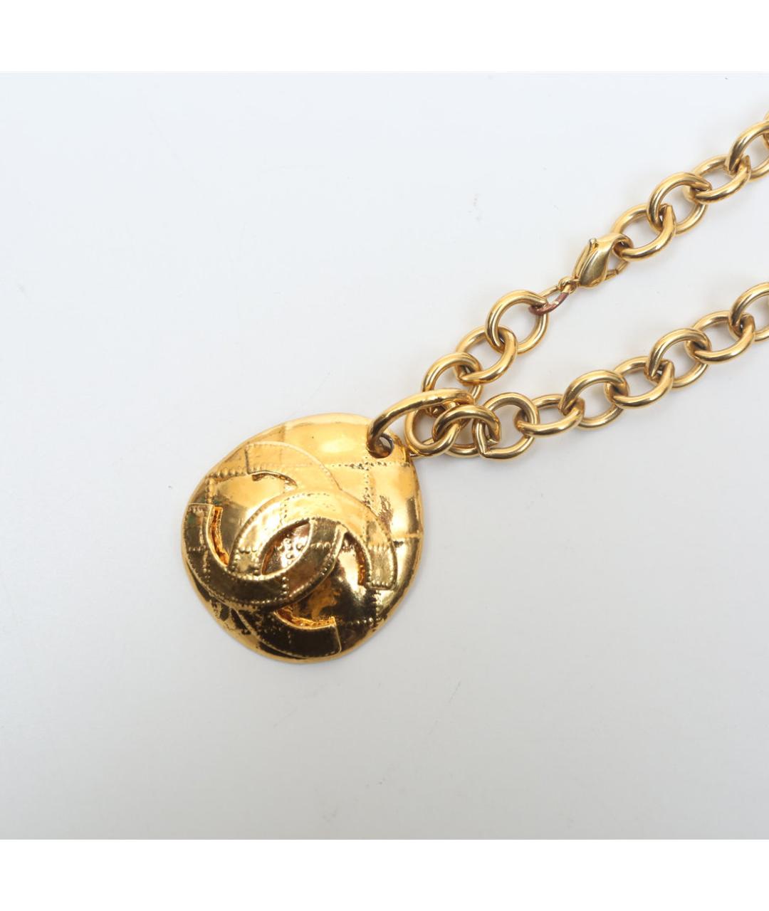 CHANEL Золотое металлическое колье, фото 4