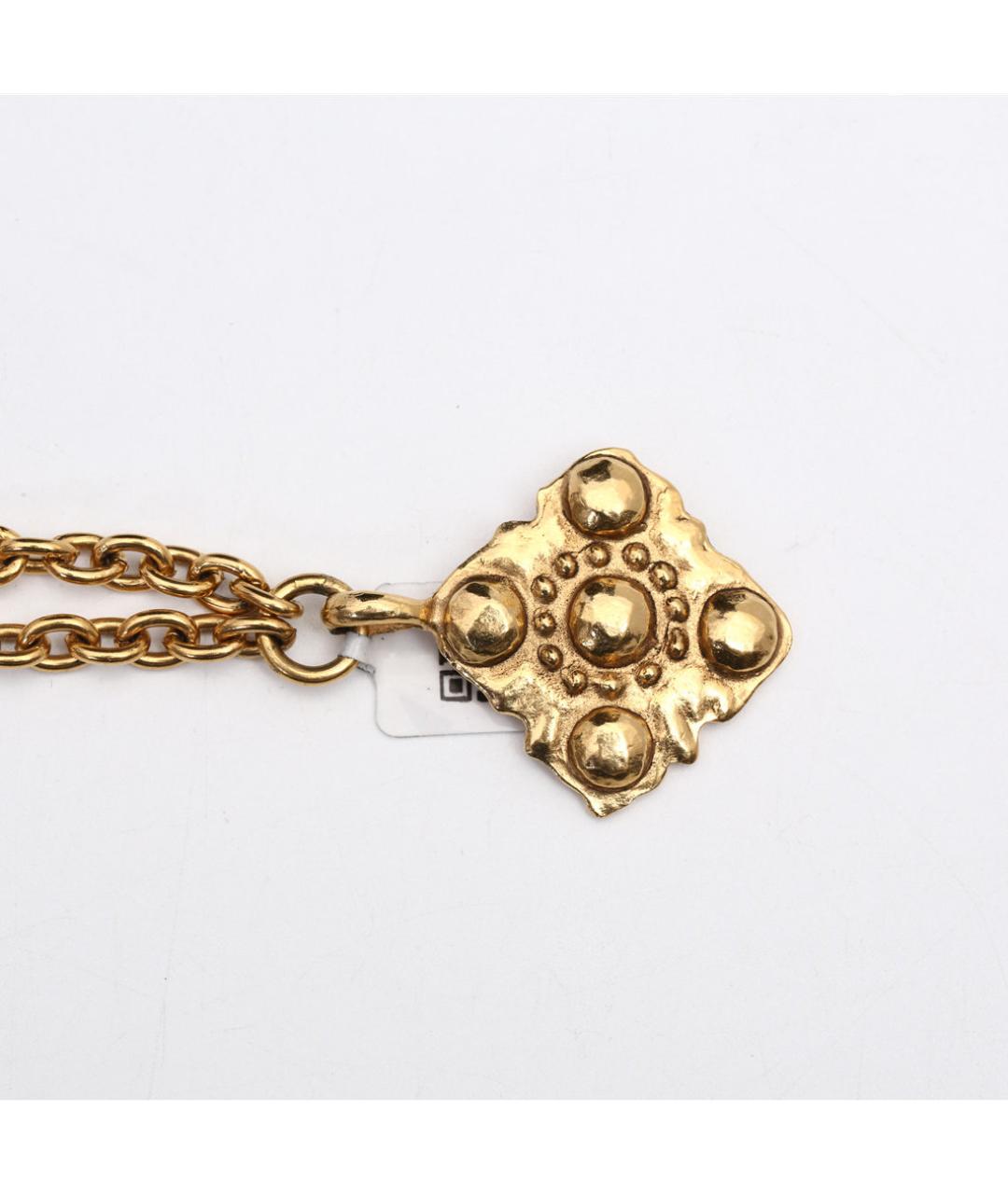 CHANEL Золотое металлическое колье, фото 3