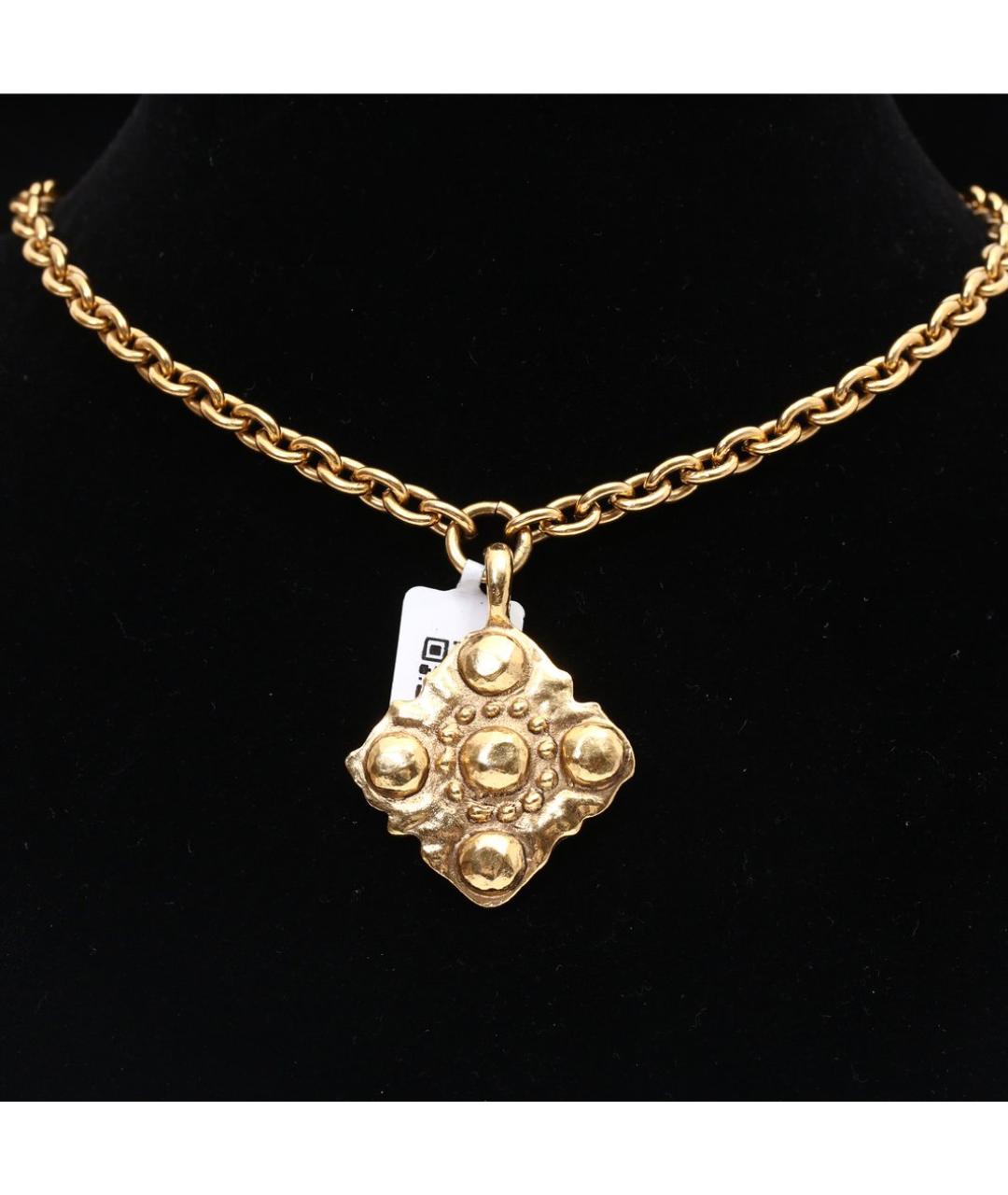 CHANEL Золотое металлическое колье, фото 2