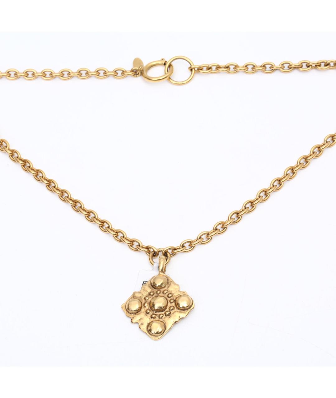 CHANEL Золотое металлическое колье, фото 7