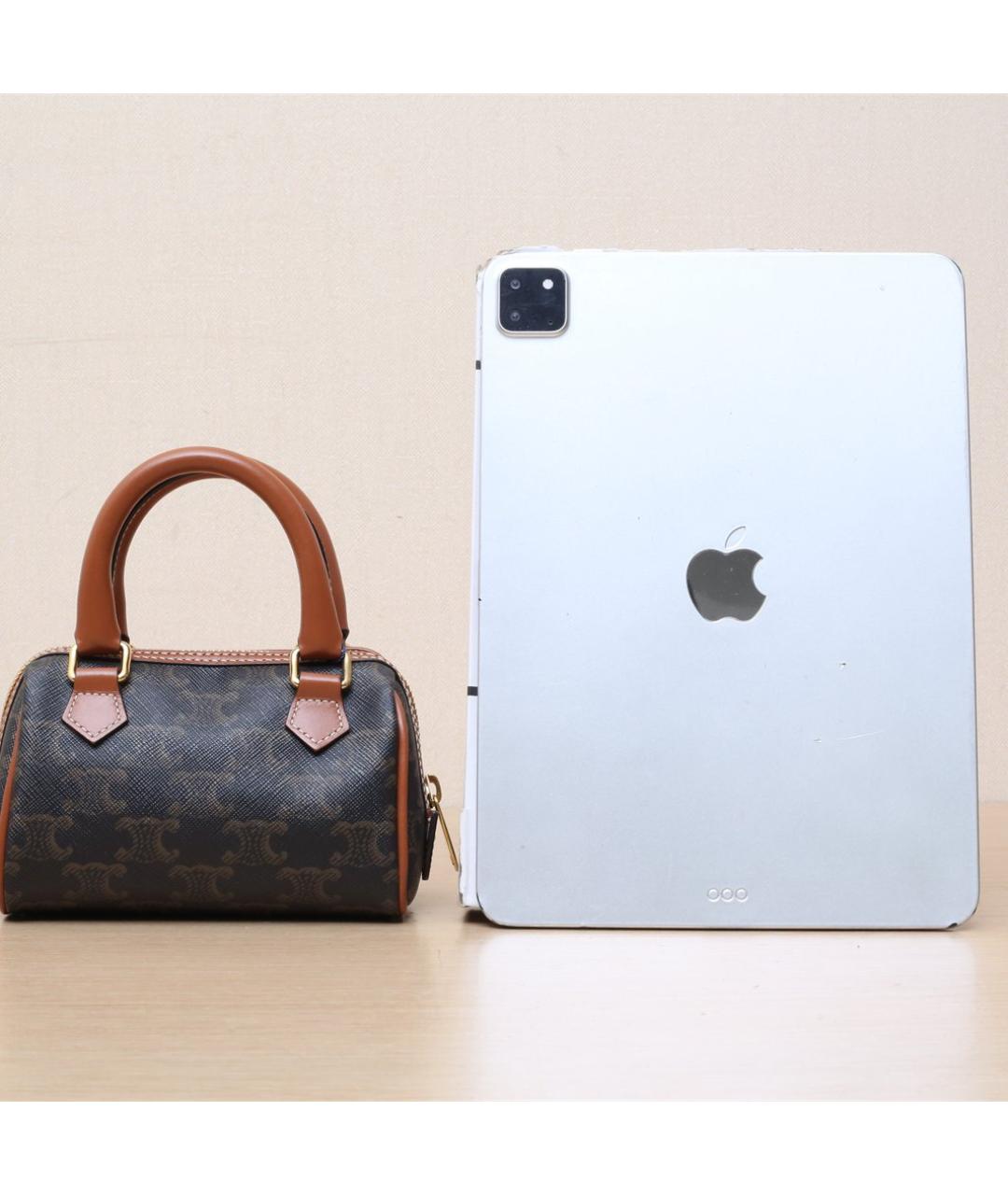 CELINE Коричневая сумка с короткими ручками, фото 7