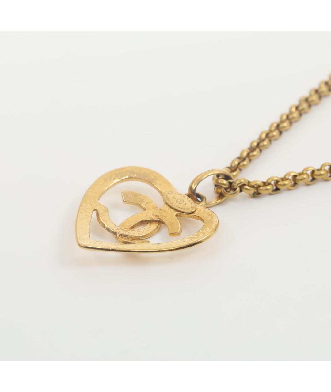 CHANEL Золотое металлическое колье, фото 4