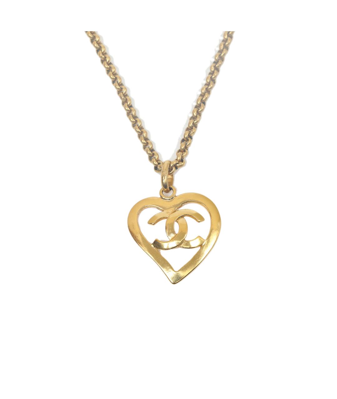 CHANEL Золотое металлическое колье, фото 1
