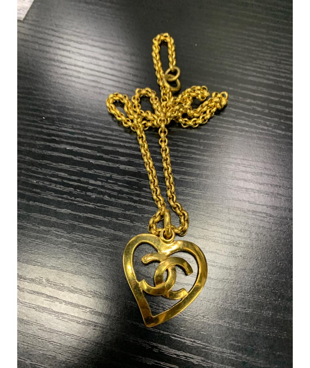 CHANEL Золотое металлическое колье, фото 8