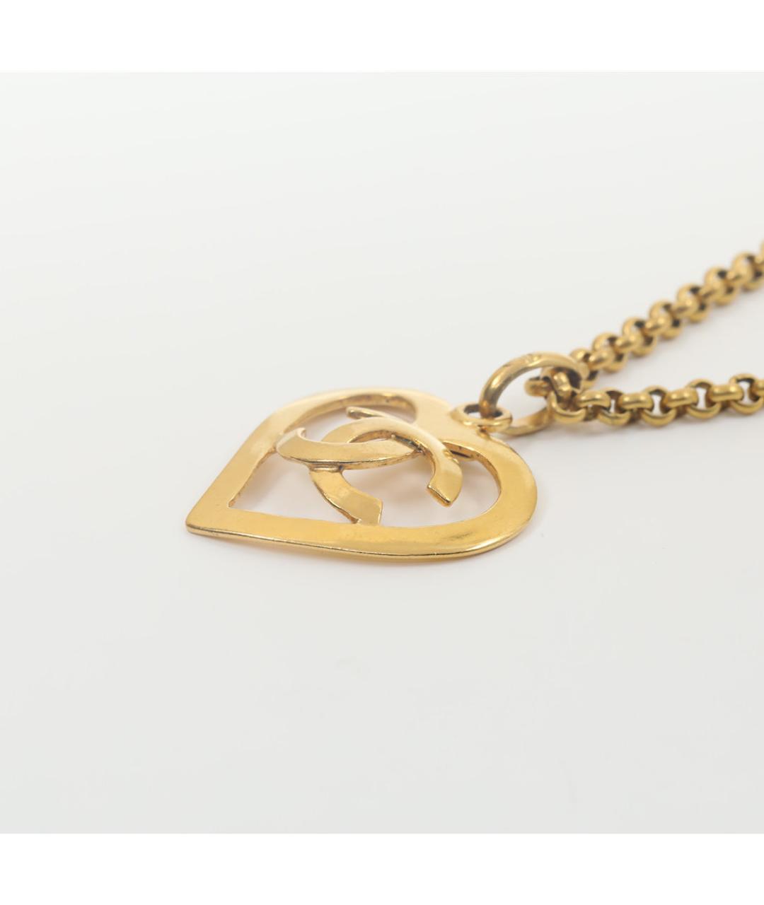 CHANEL Золотое металлическое колье, фото 3